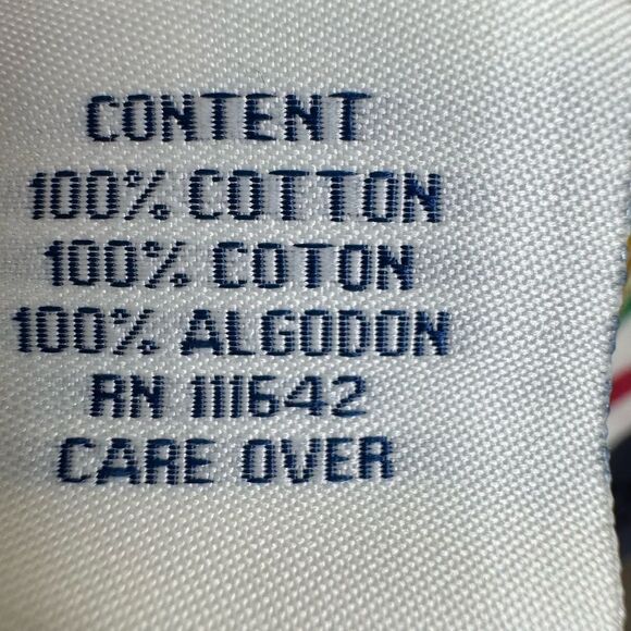 COOGI Men’s Sz XXL 100% Cotton Striped Rugby Polo Shirt Multicolor Y2K Casual - Picture 9 of 9